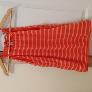 Orange stripe top